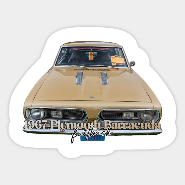 1967 Plymouth  Barracuda Fastback Sticker by Gestalt Imagery